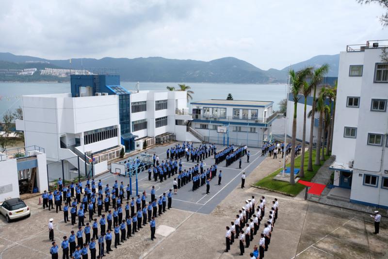 圖:位於港島赤柱的香港航海學校為寄宿學校,學生