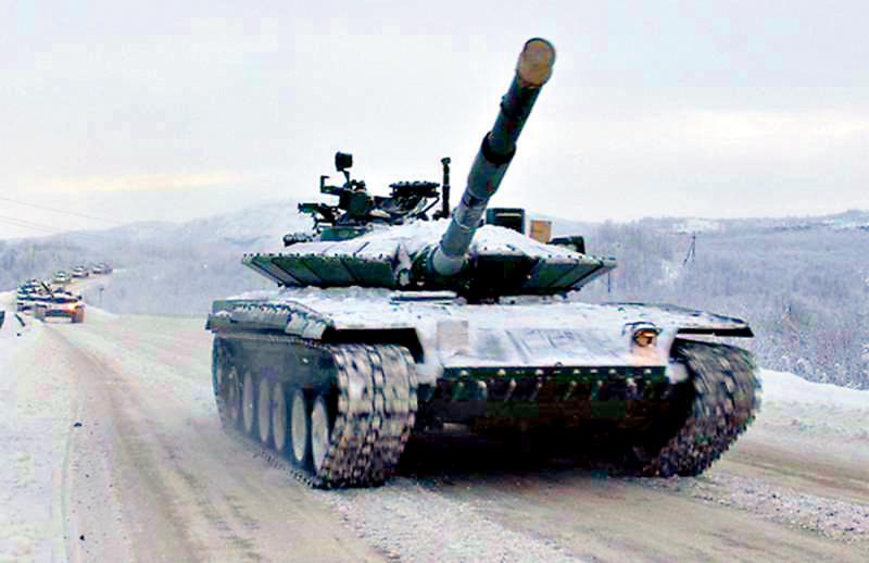 外军动态\俄北极版t80坦克 可抵
