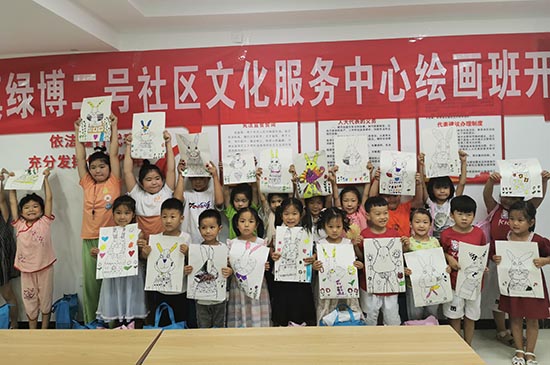 绿博二号的儿童绘画公益培训班开班了！