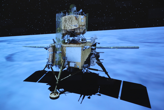16日,嫦娥五号轨道器和返回器组合体顺利完成第二次月地转移轨道修正