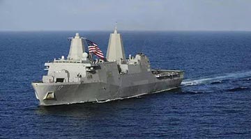 ﻿外交部：美舰挑衅搅局 威胁台海和平稳定