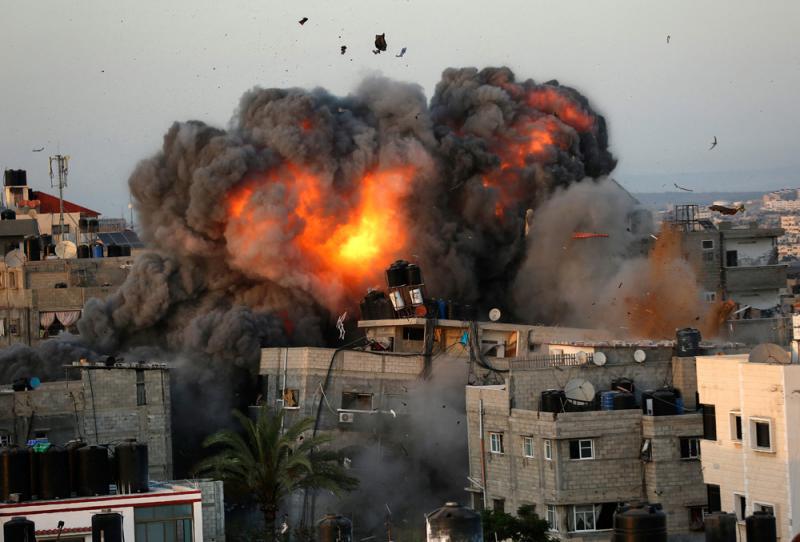 以巴冲突8天致超过200人死 加沙近百妇孺遇难