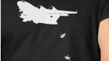 灭绝人性！美电商平台售卖印有阿富汗人坠机画面T恤