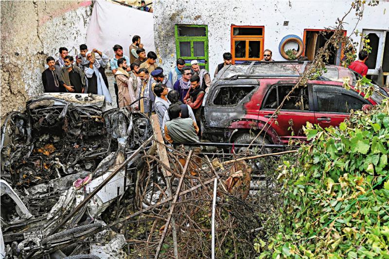 美军无人机轰炸喀布尔居民区 致一家十口死亡