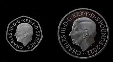 英国皇家造币厂公布印有国王查尔斯三世肖像的新硬币
