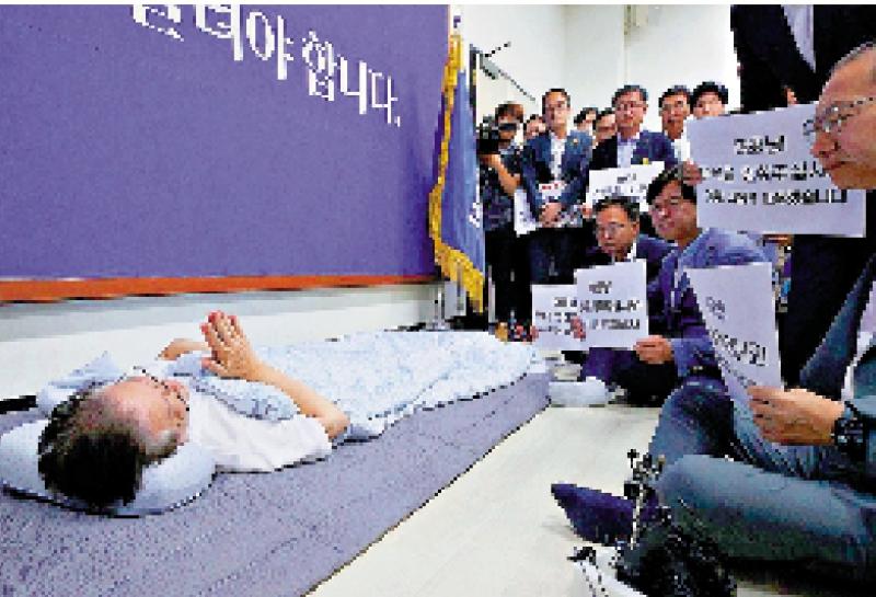 韩国共同民主党党首﻿李在明绝食逾半月 抗议日本排核污