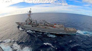 美加軍艦過航臺灣海峽 東部戰區全程跟監警戒、依法依規處置