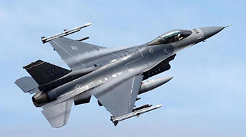 駐韓美軍一架F-16戰斗機在訓練時墜毀