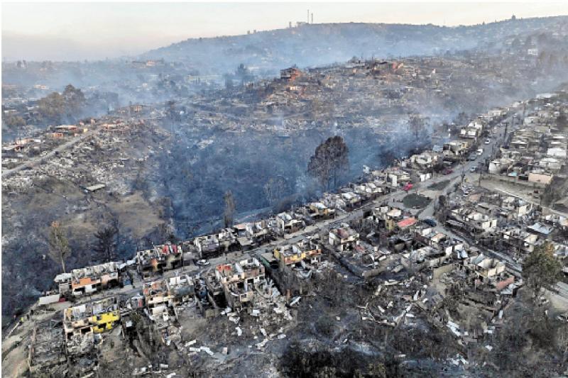 ﻿智利山火致51死 多城进入紧急状态