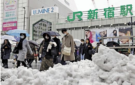 日本多地大雪 東京逾百人摔傷