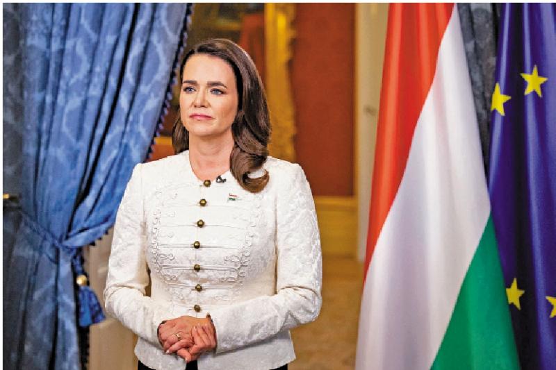 ﻿匈牙利首位女总统陷赦免风波辞职
