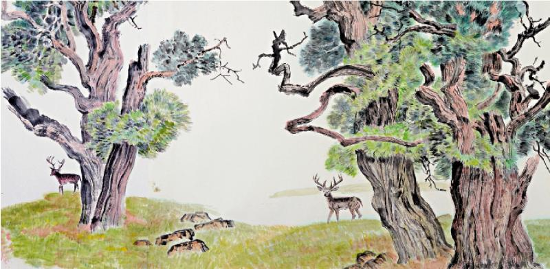 ?觀林鳴崗“生命之樹”畫展有感