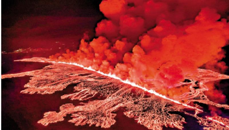 ﻿冰岛火山3个月内4度喷发