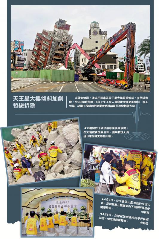 余震超600多次 全台湾430楼房请求勘灾