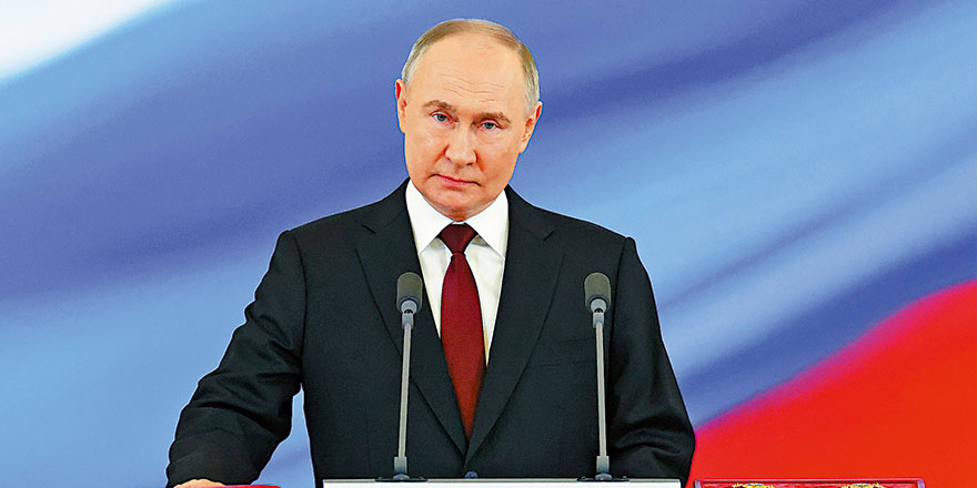 普京宣誓就职 开始第五个总统任期
