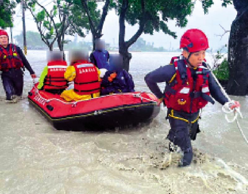 台风“格美”袭台5死531伤 中南部水灾