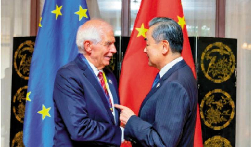 ﻿王毅会见欧盟外交高级代表：以中欧关系稳定性应对国际局势不确定性
