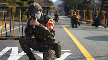 韓軍向韓朝軍事分界線以南進行應(yīng)對射擊