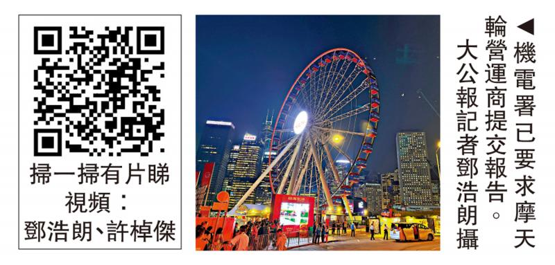 ?中環(huán)摩天輪故障　消防五分鐘趕至