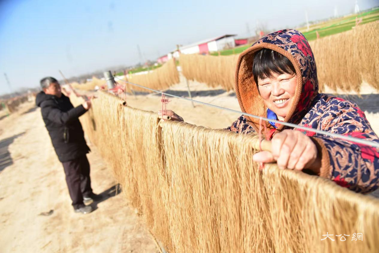 河南杞县：红薯粉条“晒”出群众幸福生活