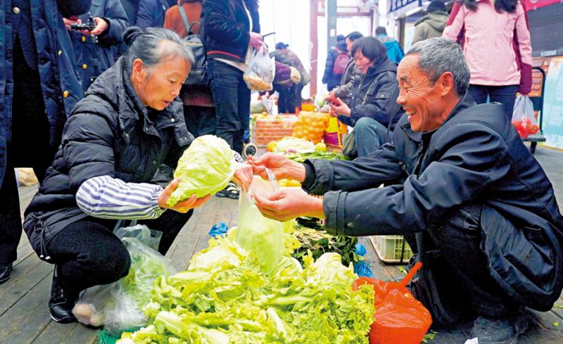 方便的措施/固定的冷冻马s在市场上，农民可以更