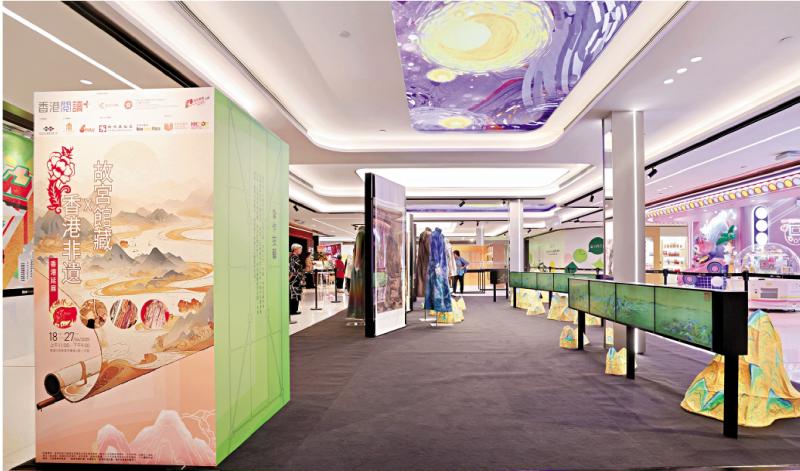 ﻿紮作呈现《千里江山图》 香港非遗邂逅故宫馆藏