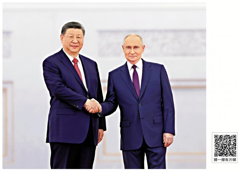 ?習(xí)近平訪俄/習(xí)近平在莫斯科同普京會談 深化戰(zhàn)略協(xié)作 捍衛(wèi)國際公平正義