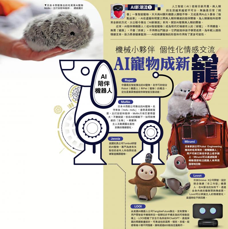 ﻿AI新潮流❶/机械小伙伴 个性化情感交流 AI宠物成新宠