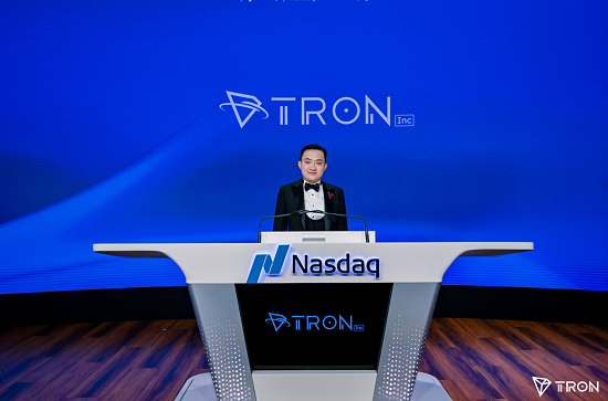 孙宇晨现身TRON. Inc.更名敲钟仪式 TRX储备策略开启加密资产新纪元