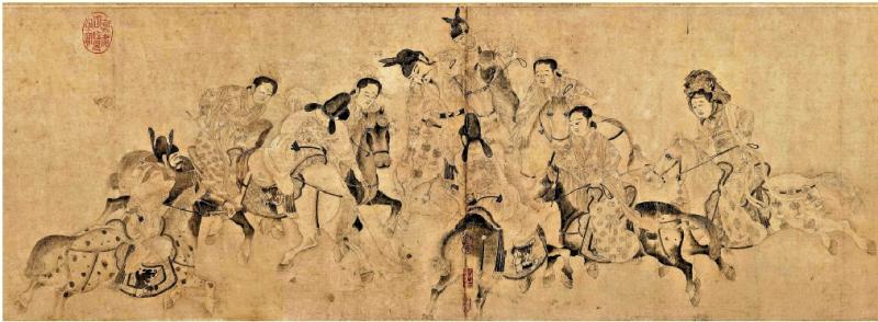 ﻿馆藏撷英/《明皇击球图卷》\閒 雅