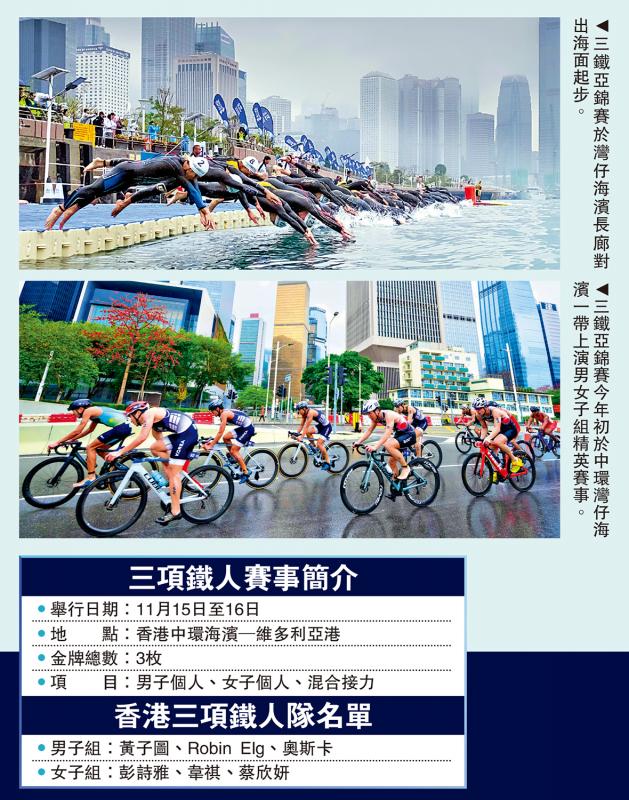 ﻿香港赛区检阅❹/港三铁队力争奖牌 中环海滨展英姿