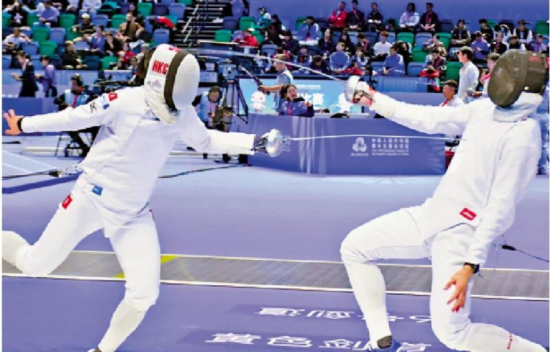 ﻿男重剑女花剑团体赛 港队均获第6