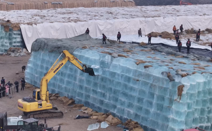 20萬立方米存冰啟用　哈爾濱冰雪大世界冰建開工