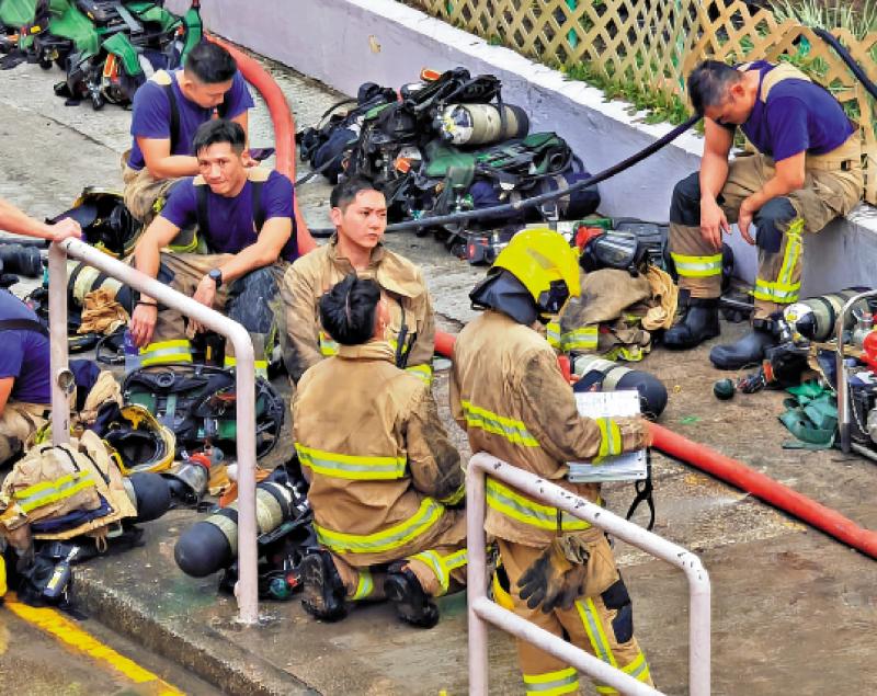 ﻿宏福苑五级火/消防：将爆破7幢所有单位　确保无人被困