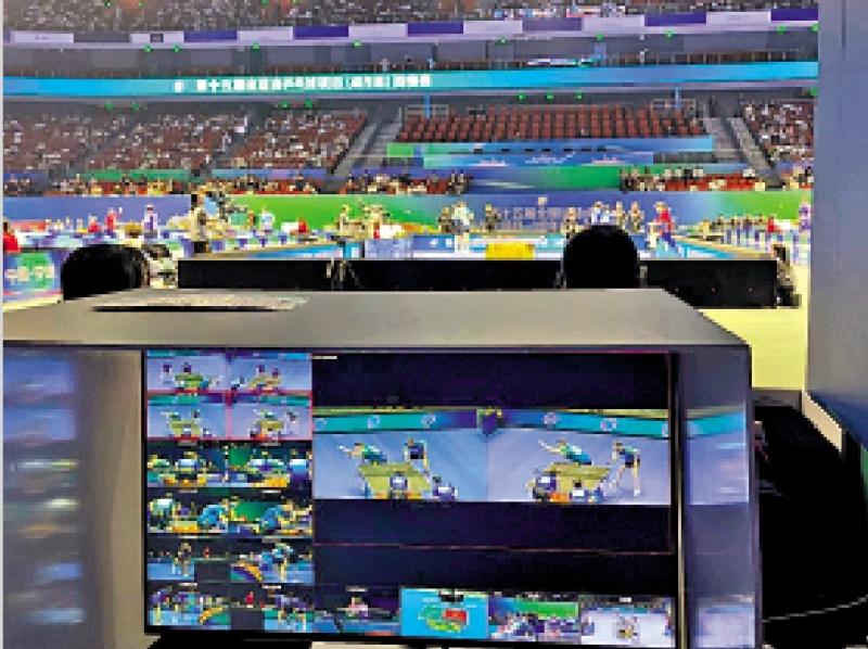 ﻿全运会乒球赛首引入“鹰眼”